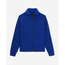 Cardigan With Zipper | Men | Electric Blue