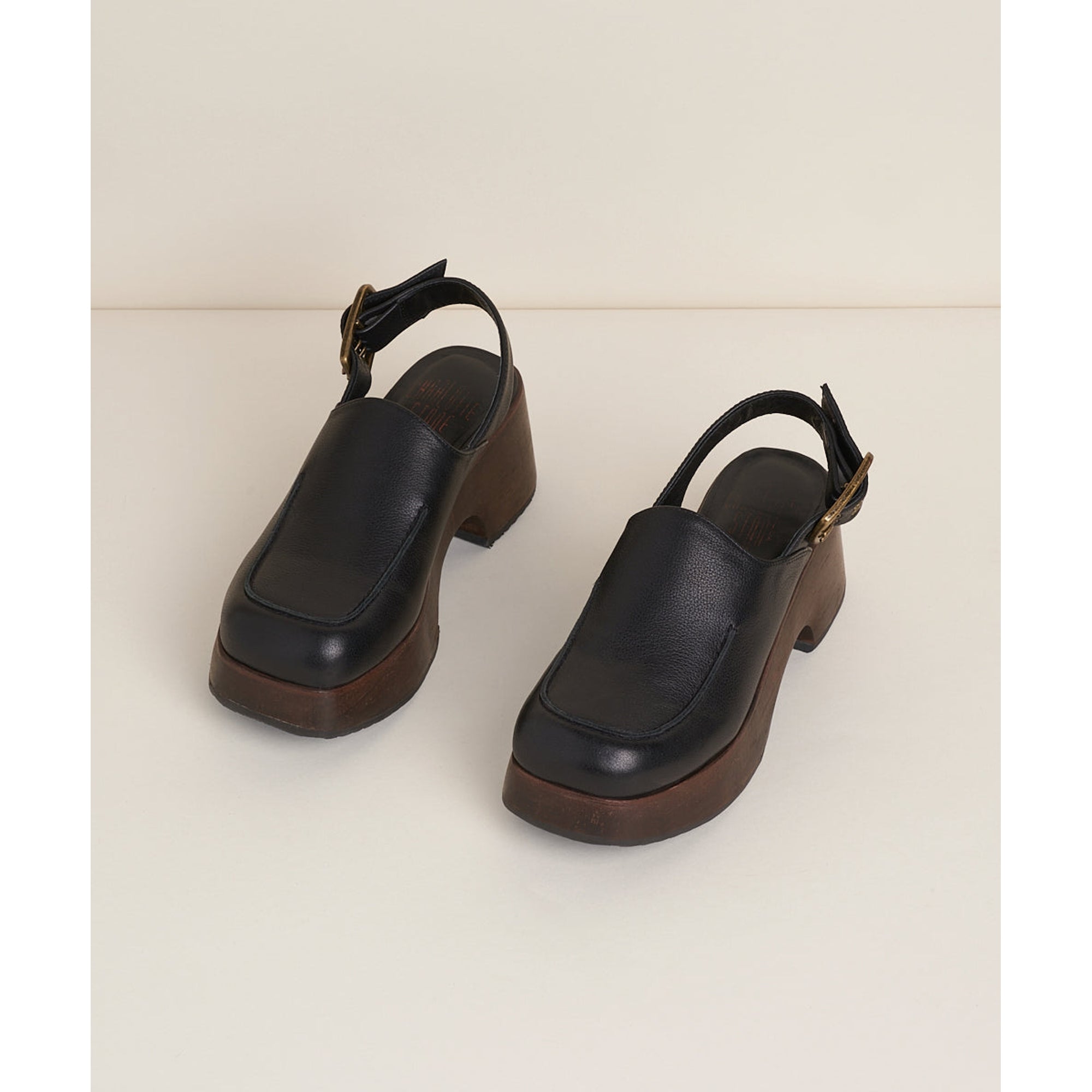 Carlos Slingback Chunky Platform Clog | Black