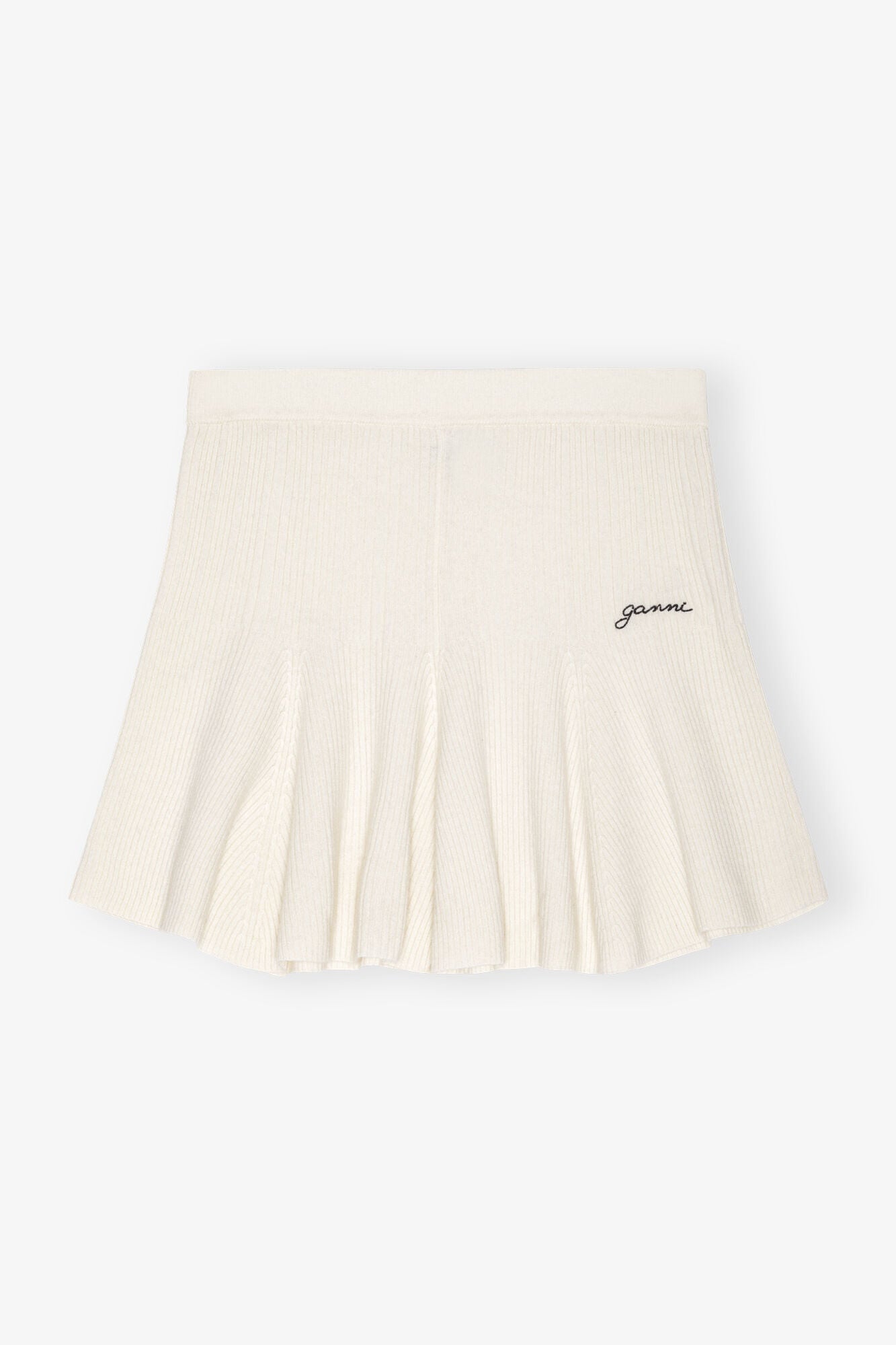 Cashmere Blend Mini Skirt | Egret