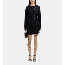 Cashmere Blend Sweater With Stars | Women | Black