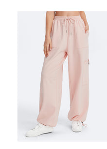 Casual Drawstring Waist Sweatpants | Marshmallow Pink