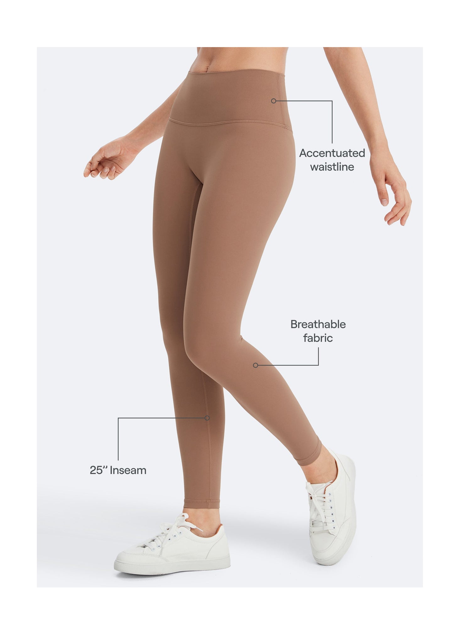 Casual Fit Leggings | Sand
