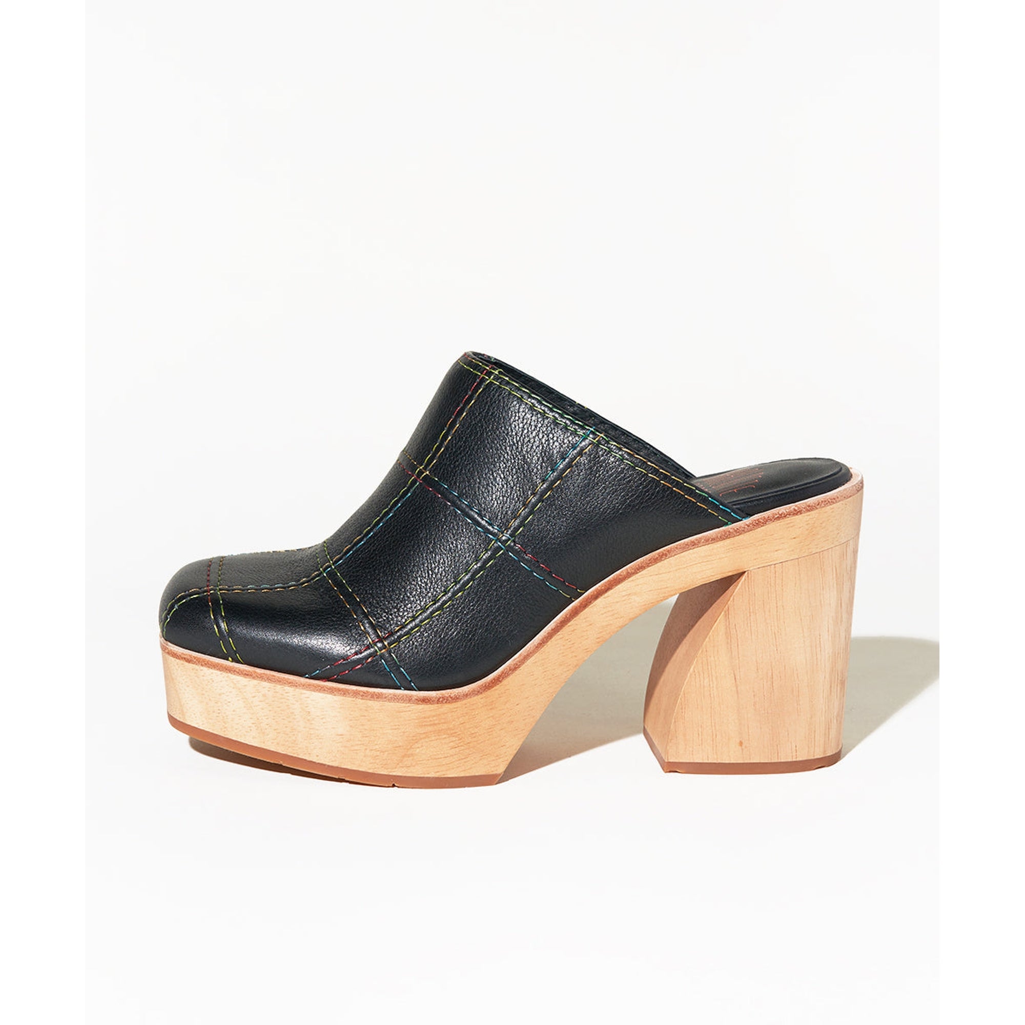 Celeste Platform Clog Mule | Black