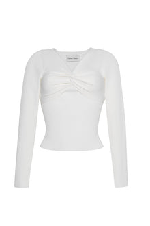 Charlene Knit Top | Ivory