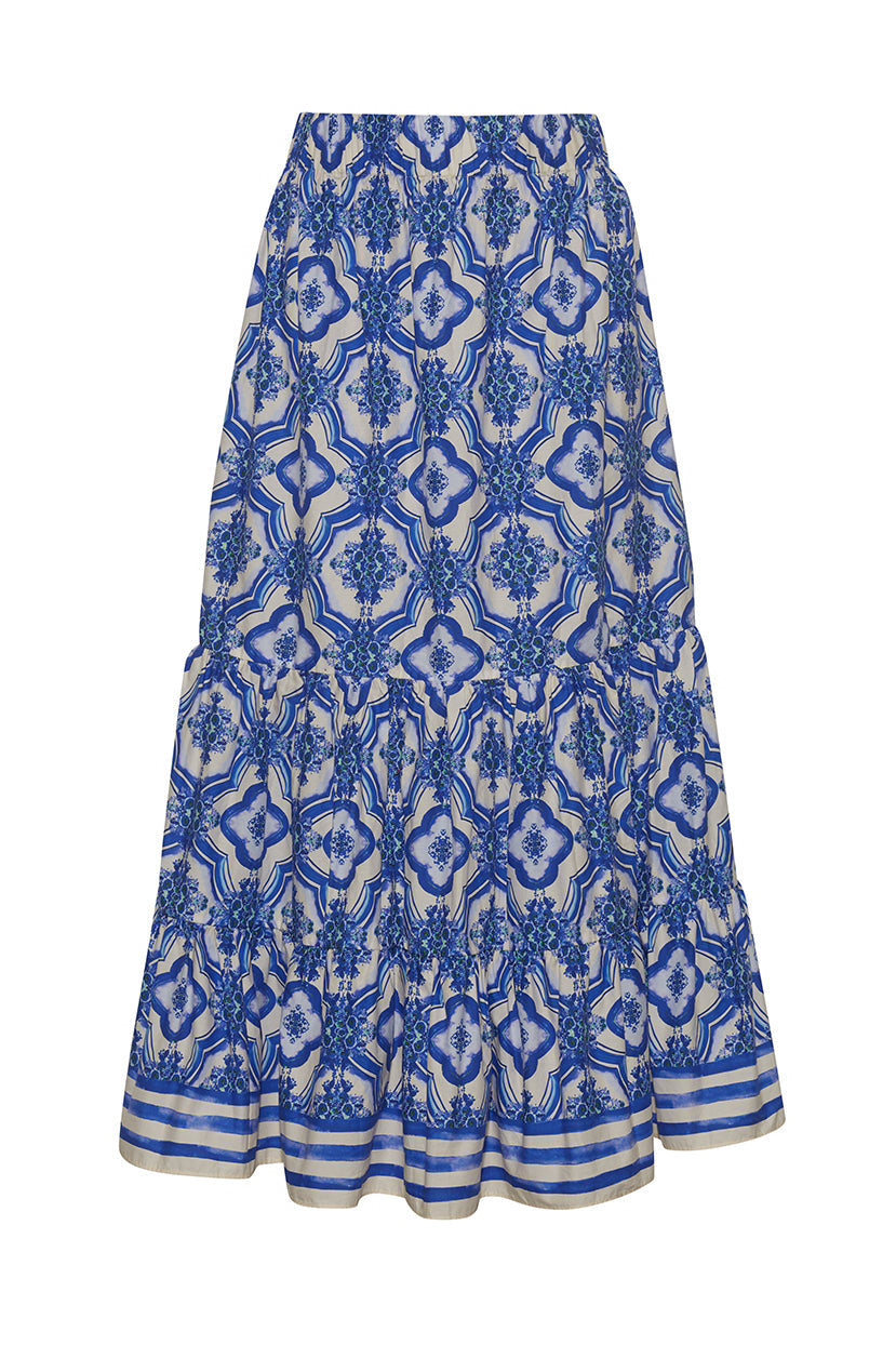 Chase Skirt | Belle Tile Blue