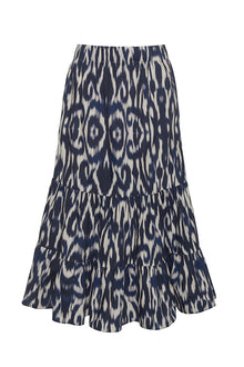 Chase Skirt | Ikat Navy