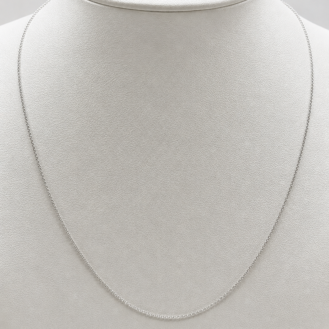 Necklace Chain with Extender | 14K White Gold