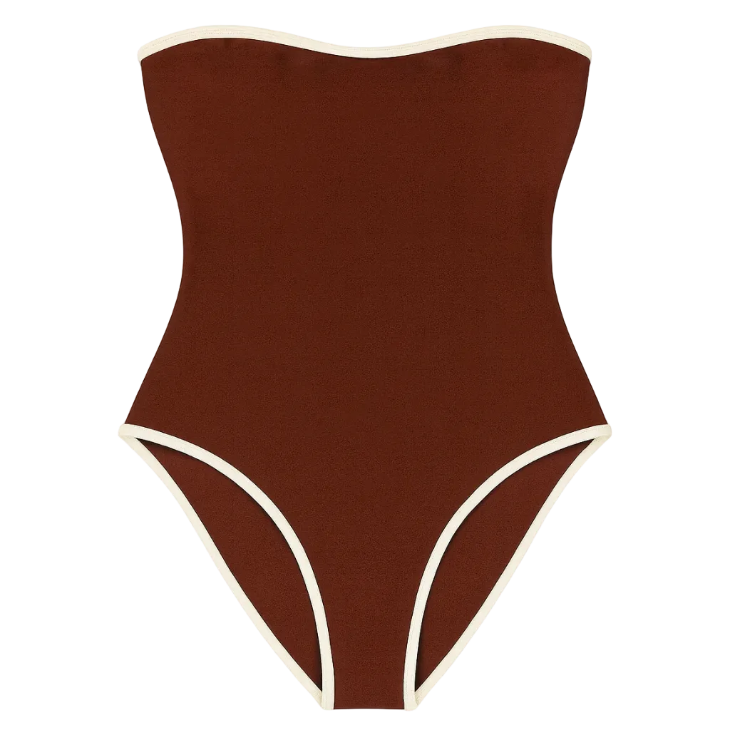 Sienna One Piece | Mocha w/ Ivory Contrast