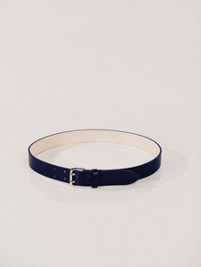 Mini Hutch Deep Belt | Navy & Silver