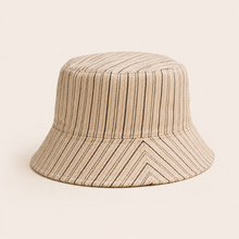 Striped Hat | Yarn Dye Stripe Ivory Combo
