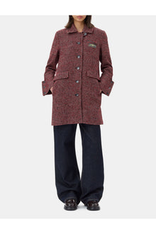Check Midi Jacket | Racing Red