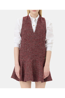 Check Mini Dress | Racing Red