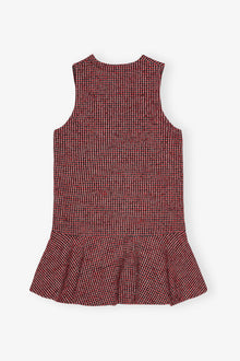 Check Mini Dress | Racing Red