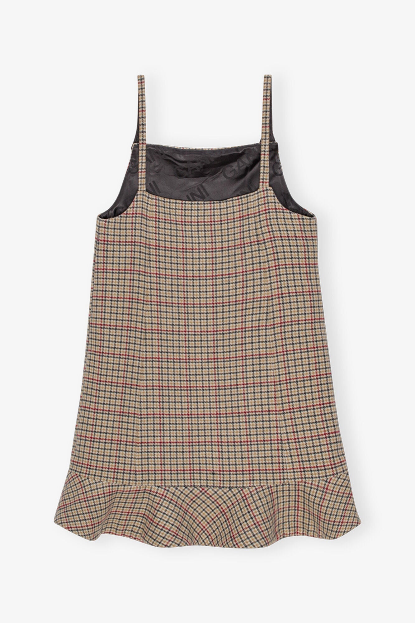 Check Mini Dress | Tiger's Eye