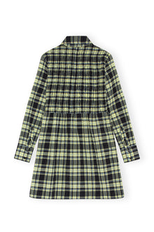 Checkered Seersucker Shirt Dress | Check Elfin Yellow