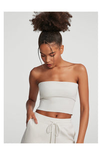Chunky Knit Crop Top | White