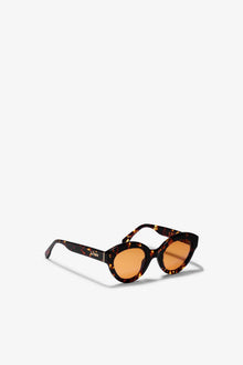 Chunky Round Sunglasses | Brandy Brown