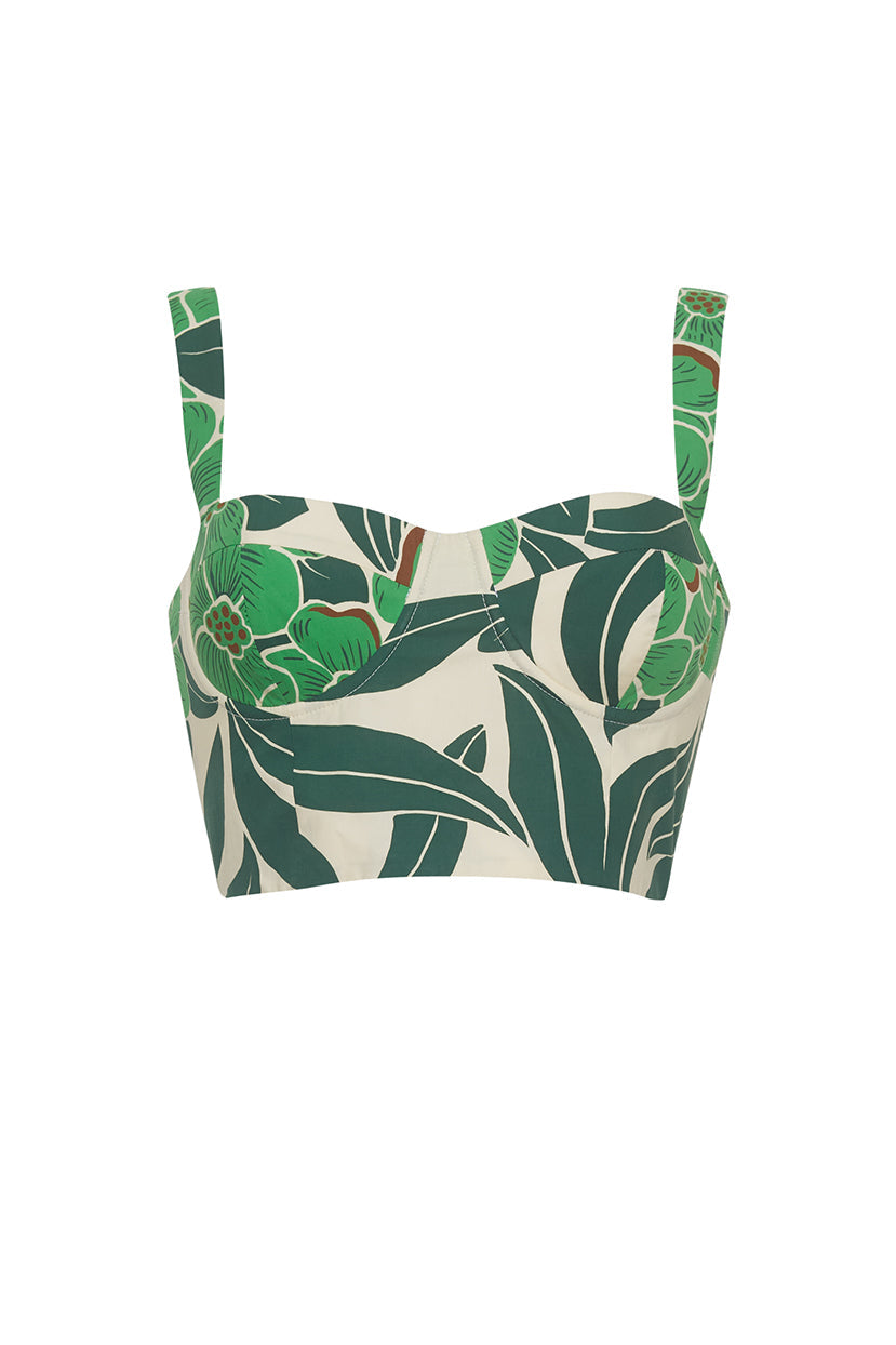 Claudine Top | Palm Beach Green