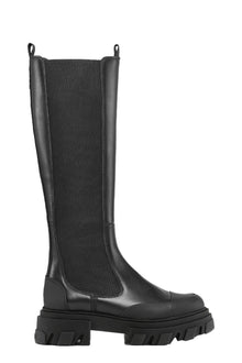 Cleated High Chelsea Boots | Black (V2)