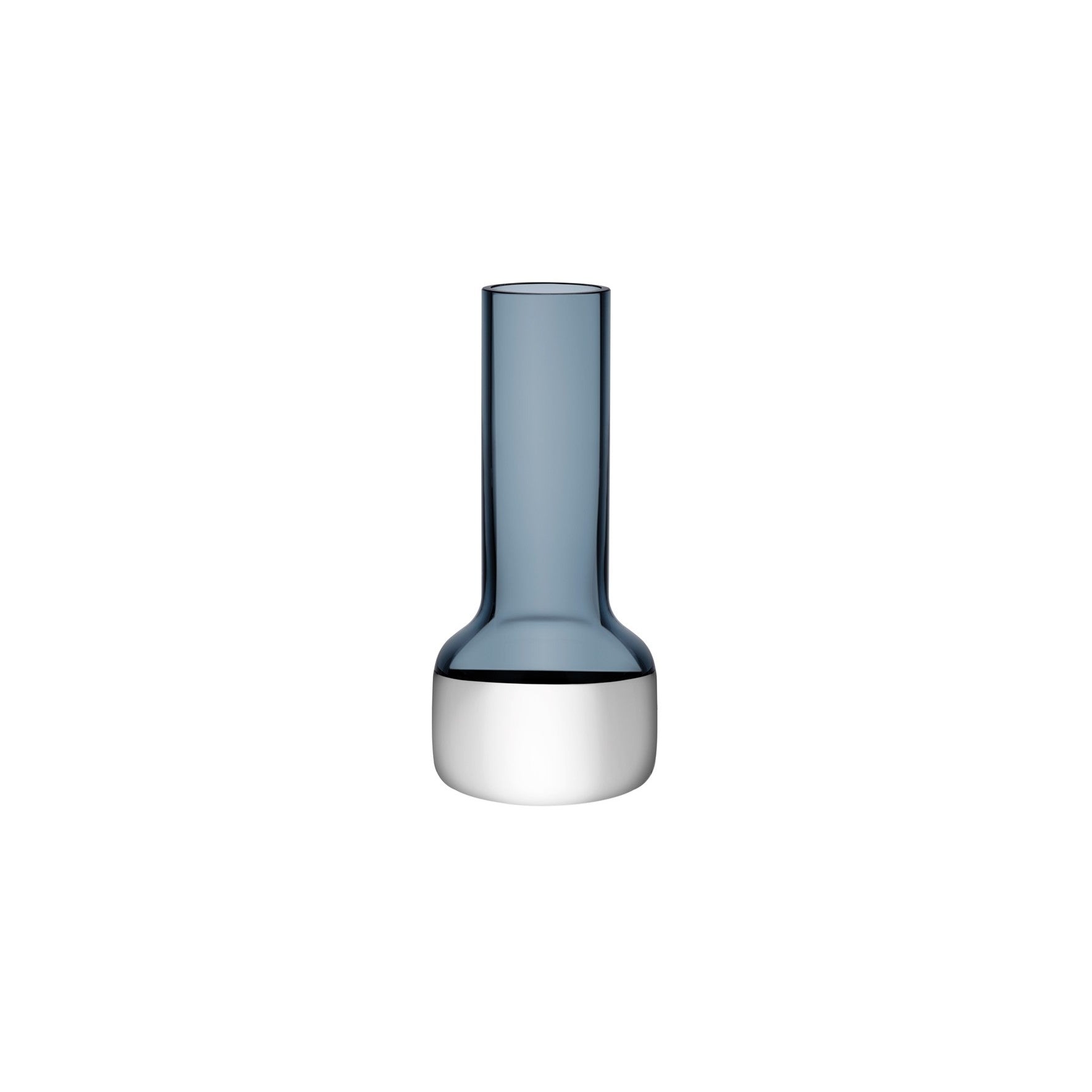 Contour Budvase | Steel Blue Crystal
