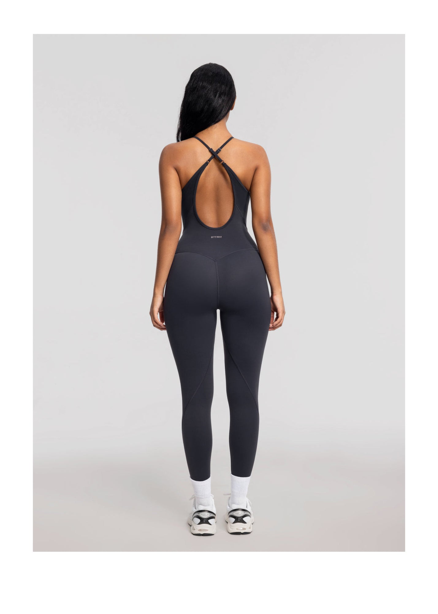 Contrology Crossback Bodysuit | Charcoal