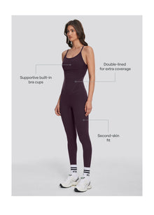 Contrology Crossback Bodysuit | Midnight Plum