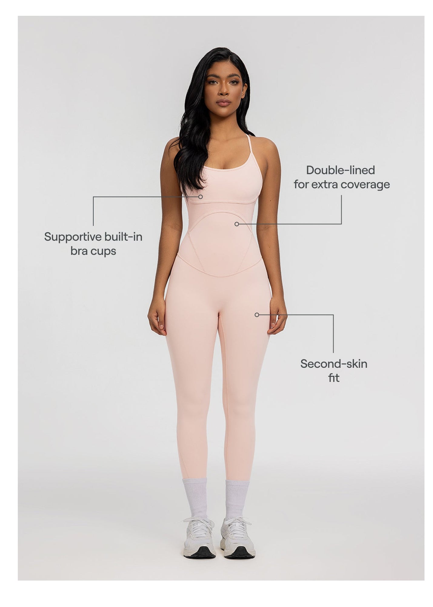 Contrology Crossback Bodysuit | Seashell