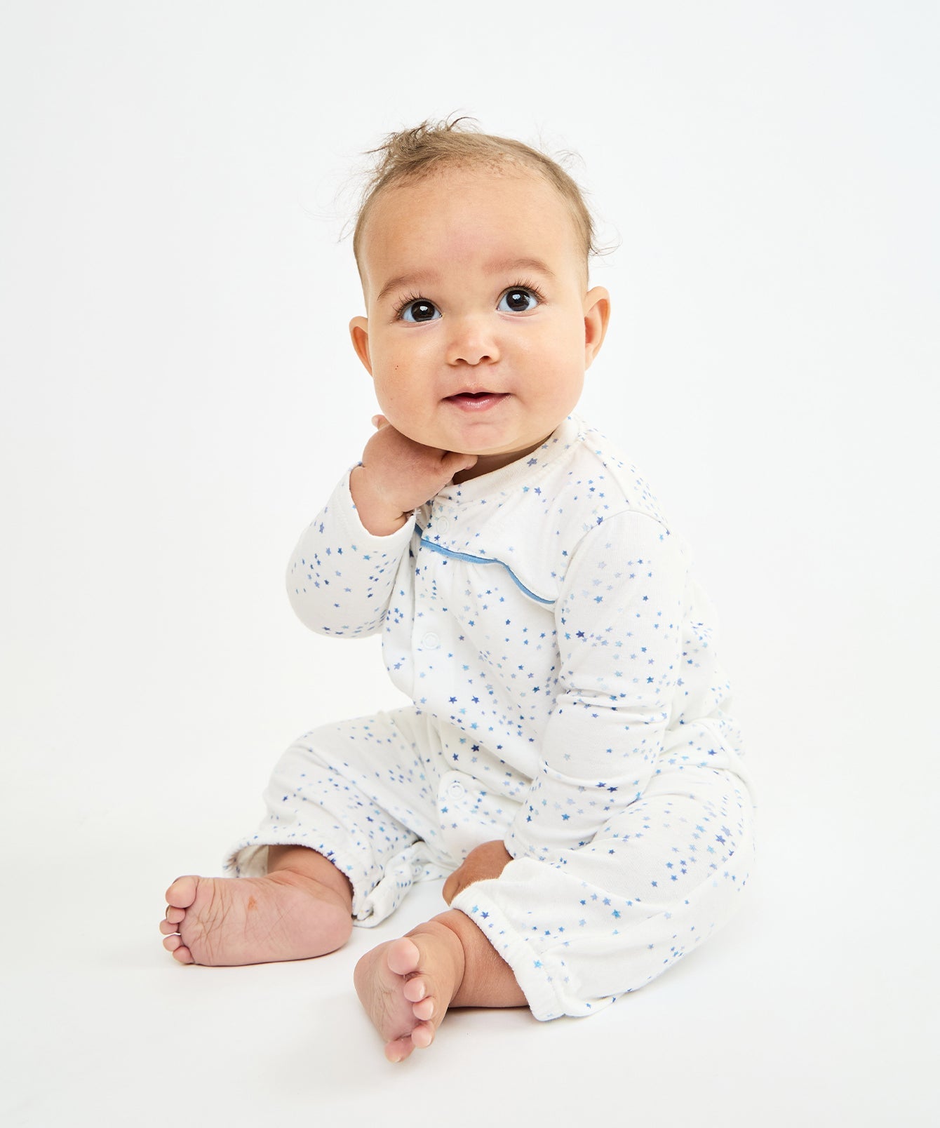 Kids Unisex | Convertible Gown | Blue/White