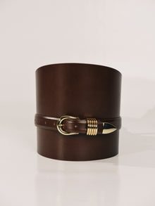 Bodice Belt Deep Brown Gold | Deep Brown & 24K Gold