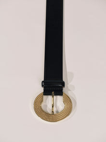 Sira Belt Belt | Black & 24K Gold