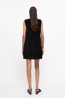 Corduroy Mini Dress | Black
