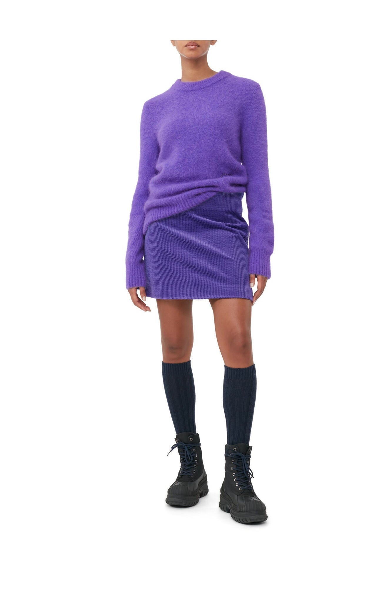 Corduroy Mini Skirt | Simply Purple