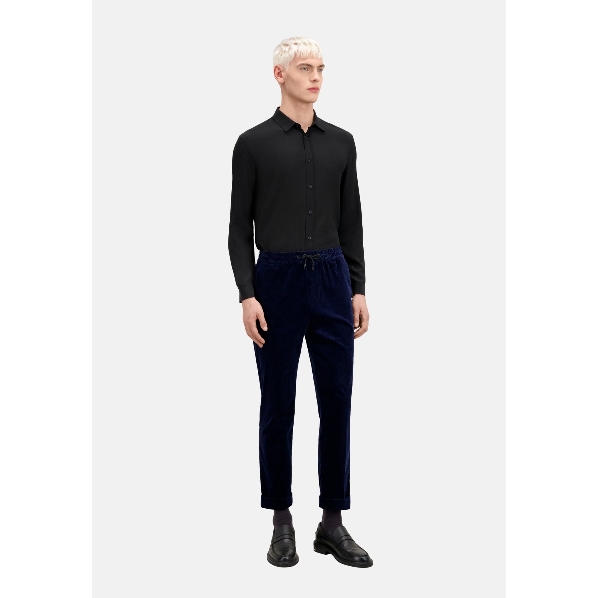 Corduroy Trousers | Men | Navy Blue