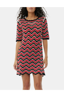Cotton Crochet Mini Dress | Racing Red