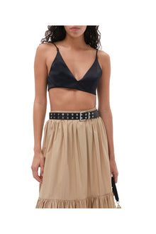 Cotton Poplin Maxi Flounce Skirt | Curds and Whey