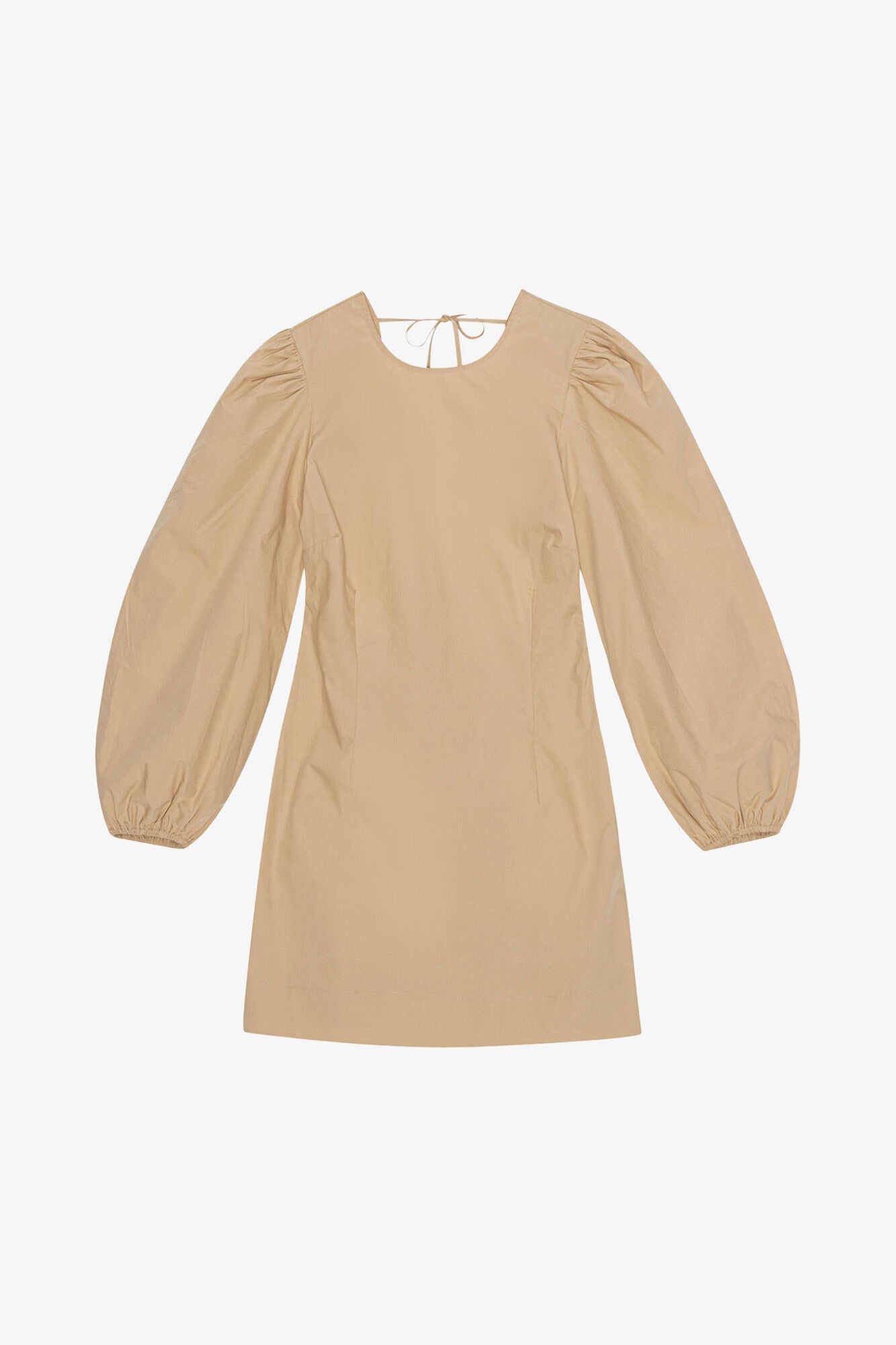 Cotton Poplin Open Back Mini Dress | Curds and Whey