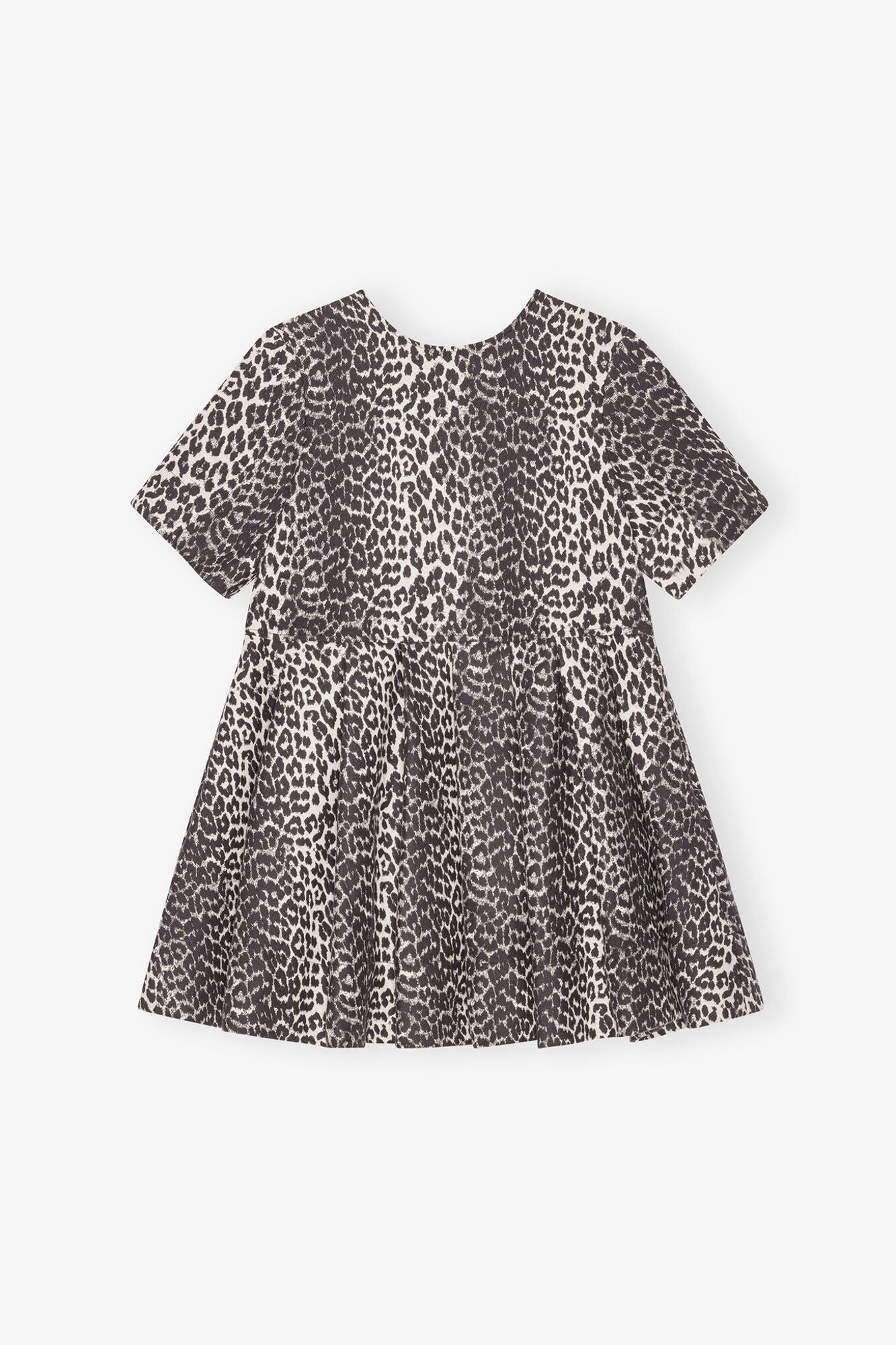 Cotton Tweed Mini Dress | Leopard