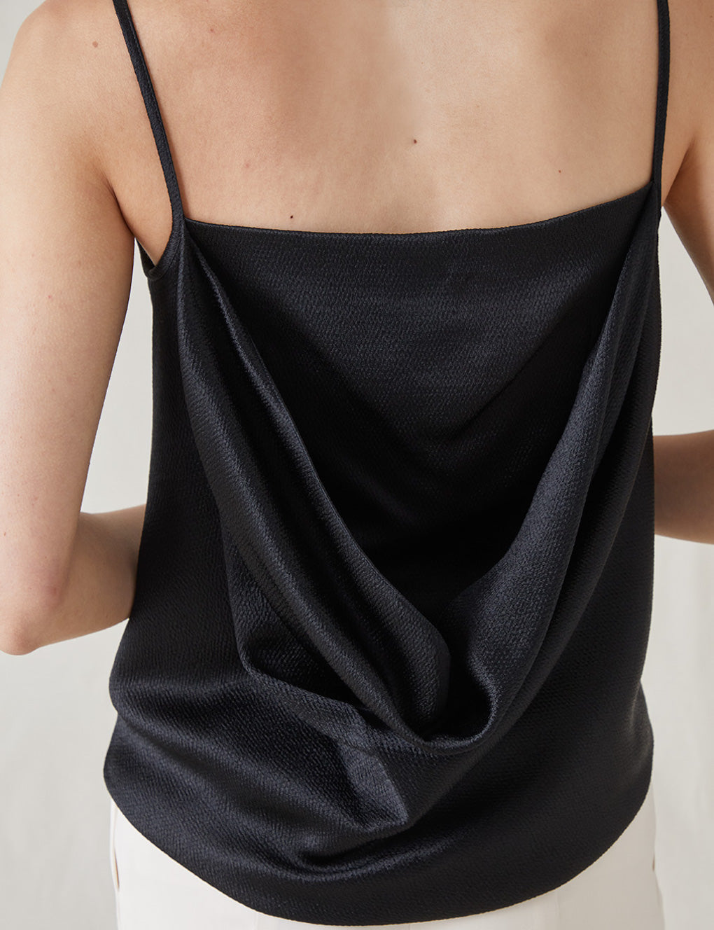 Womens | The Cowl Back Top | Black