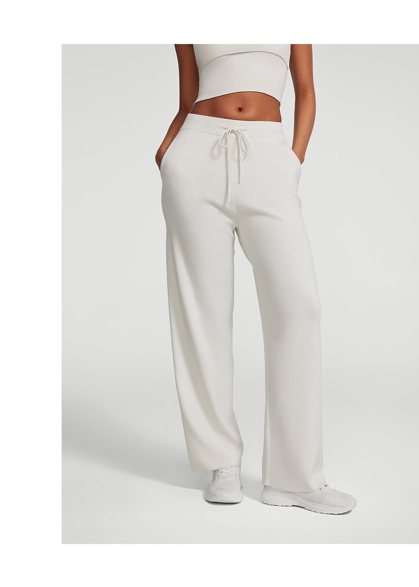 Cozy Luxe Sweatpants | White