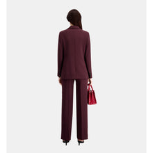 Crepe Suit Jacket | Women | Burgundy