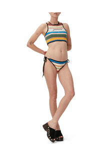 Crochet String Bikini Bottom | Beach Stripe Multi