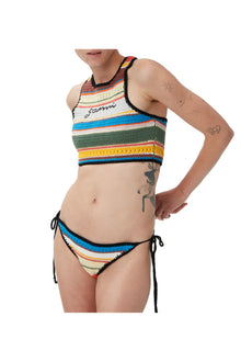 Crochet String Bikini Bottom | Beach Stripe Multi