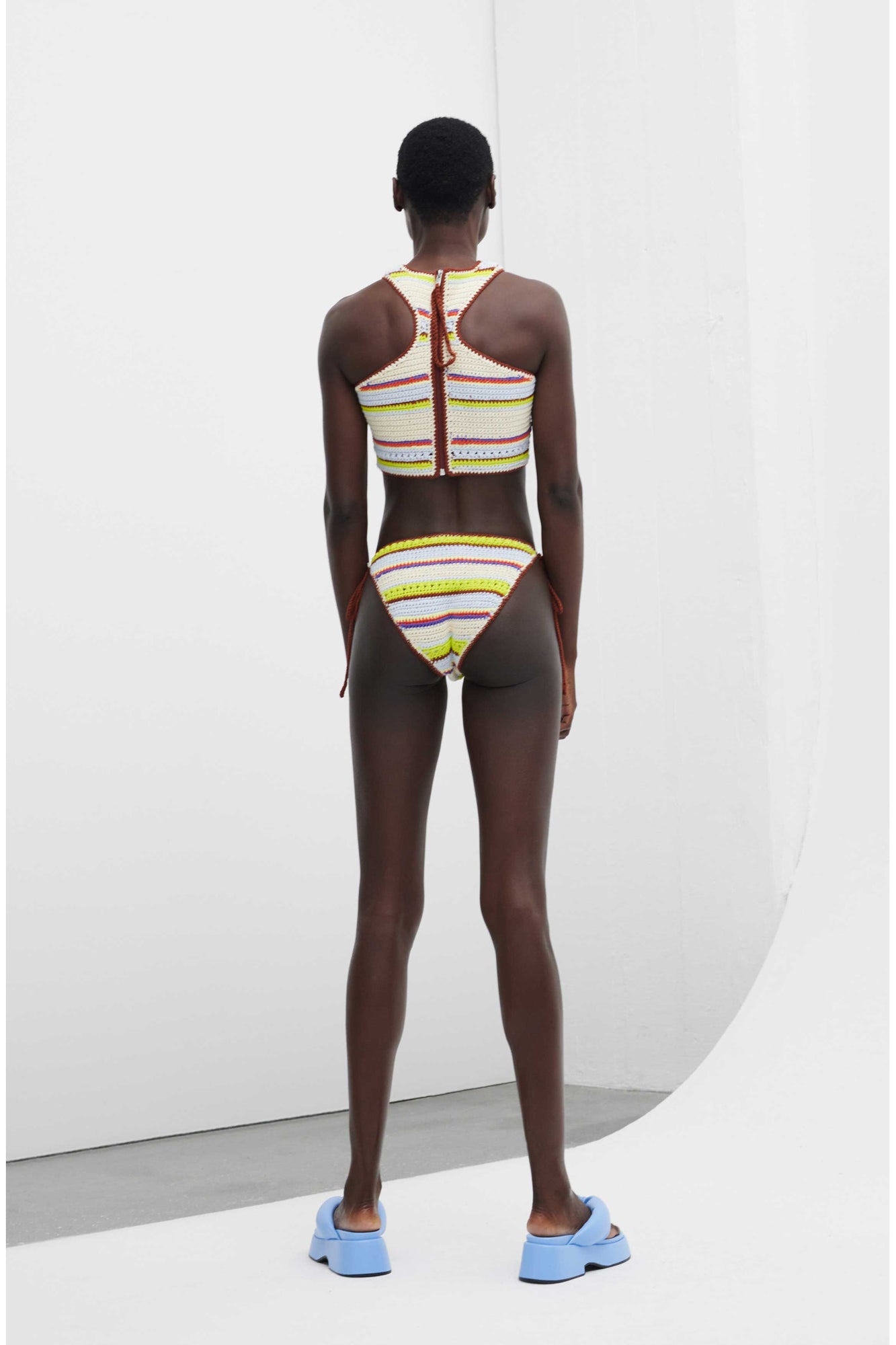Crochet String Bikini Bottom | Multicolour