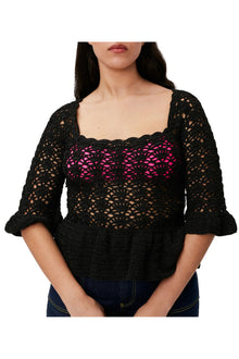 Crochet Top | Black