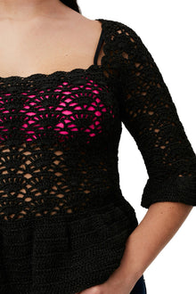 Crochet Top | Black