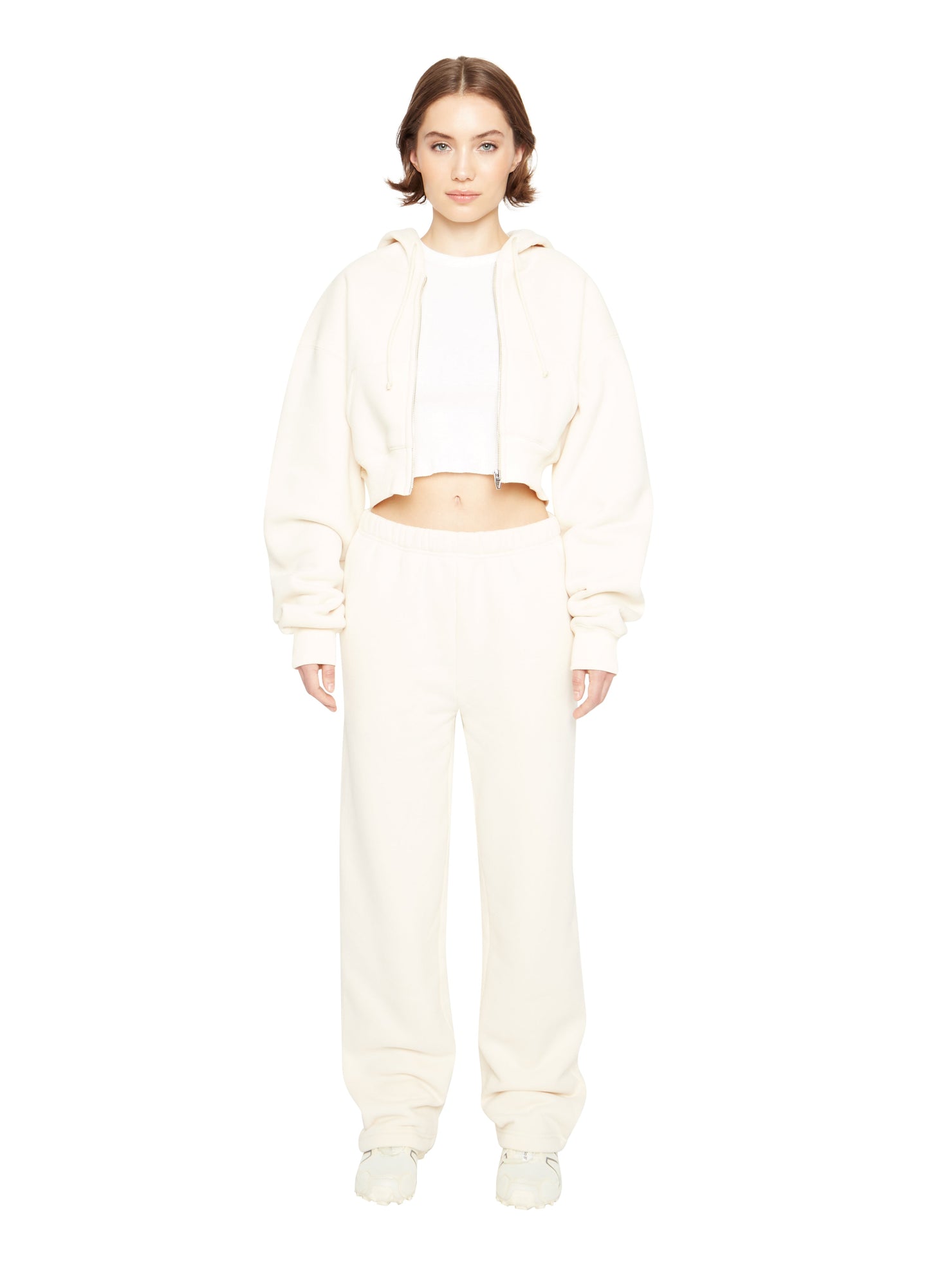 Womens | Flared Sweatpants | Ivory