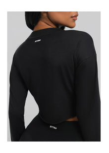 Cropped Long Sleeve | Black