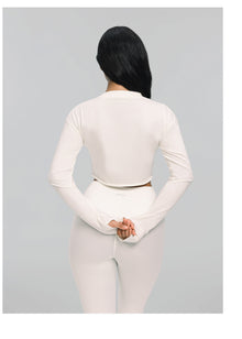 Cropped Long Sleeve | Ivory