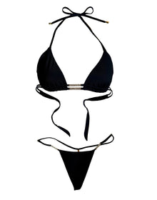 Evie Triangle Top | Black