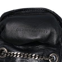 Saint Laurent | Pre-Owned Micro Crinkled Leather Niki Airpods Case with Chain | Black